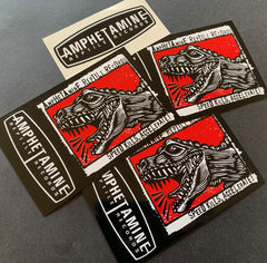 Amphetamine Reptile "Speed Kills, Accelerate!" sticker pack