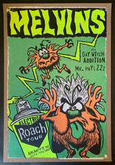 Melvins: Electric Roach Tour Poster- METALLIC EDITION