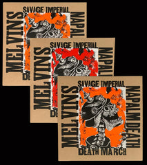 Melvins/ Napalm Death: Savage Imperial Death March LP *SET OF ALL 3 EDITIONS*