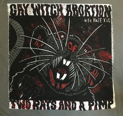Gay Witch Abortion "Two Rats and a Pimp" T-shirt + CD