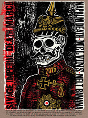 Melvins/Napalm Death/Melt Banana "Savage Imperial Death March" silkscreen tour print