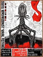 "Subtle Nonconformist Viral Fisting" silkscreen exhibition print