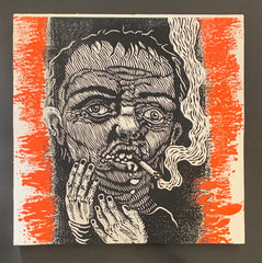 CHRIS MARS x HAZE XXL: "BAD MOOD RISING" LINOPRINT COLLAB *ORANGE ORANGE EDITION*