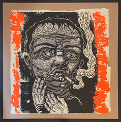 CHRIS MARS x HAZE XXL: "BAD MOOD RISING" COLLAB SILKSCREEN PRINT - ORANGE-ORANGE EDITION