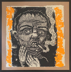 CHRIS MARS x HAZE XXL: "BAD MOOD RISING" COLLAB SILKSCREEN PRINT - YELLOW ORANGE EDITION