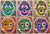 HAZE XXL: NUTTY BRAINS MASKS 6x serigraph print set